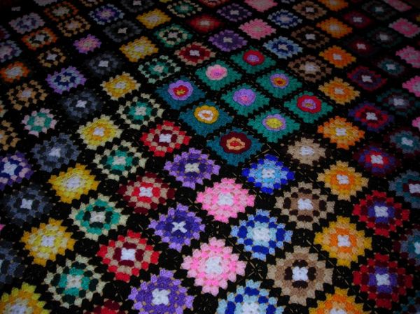 quadrado com flores
